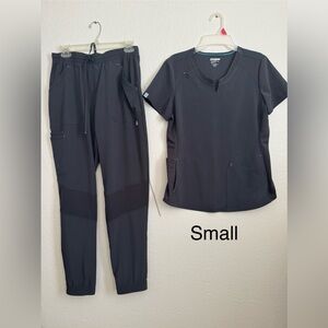 Cherokee Infinity Dark Gray Scrub Set